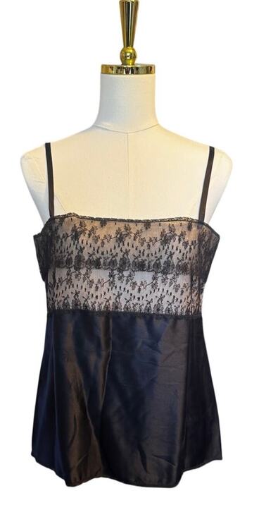Bill Haire for Frederick's Sport Other - Vintage Bill Haire for Frederick's Sport Black Lace Satin Camisole Size 12